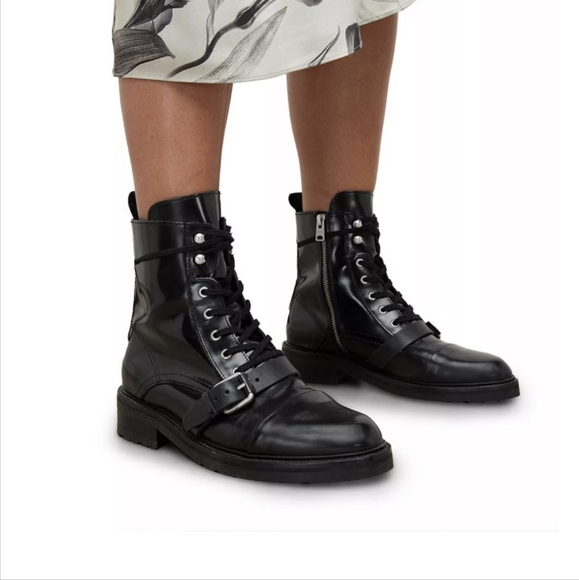 ALLSAINTS Donita Combat Suede boots - Picture 2 of 6